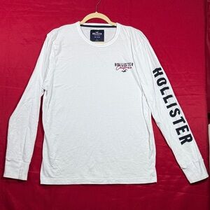 (W3)Hollister California men's lightweight pullover with embroidered logo,Sz L